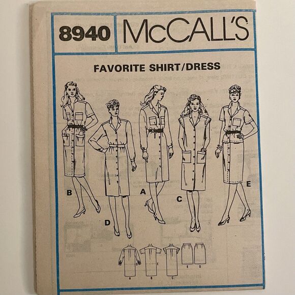 McCall’s 9096 Sewing Pattern 1980’s Retro Vintage Dress Sleeveless Adult Size 6 - Picture 4 of 4